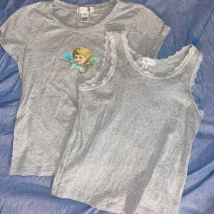 Two white fox shirts